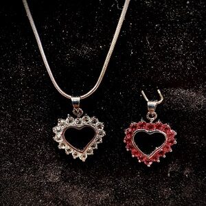 Heart Pendants Necklace Set Perfect for Valentines!